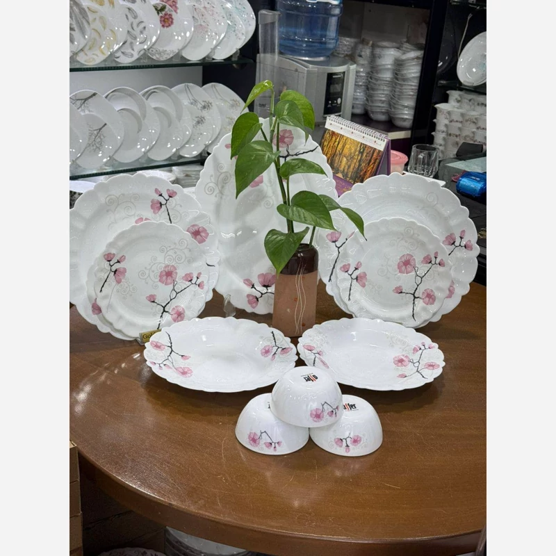 سرویس آرکوپال طرح روشنک صورتی 25 پارچه